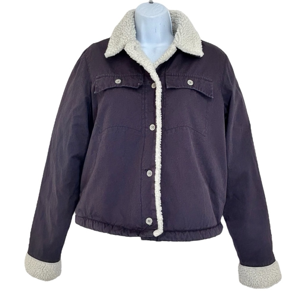 Oakley Y2K Women’s Sherpa Lined Jacket Size S Plum Gray